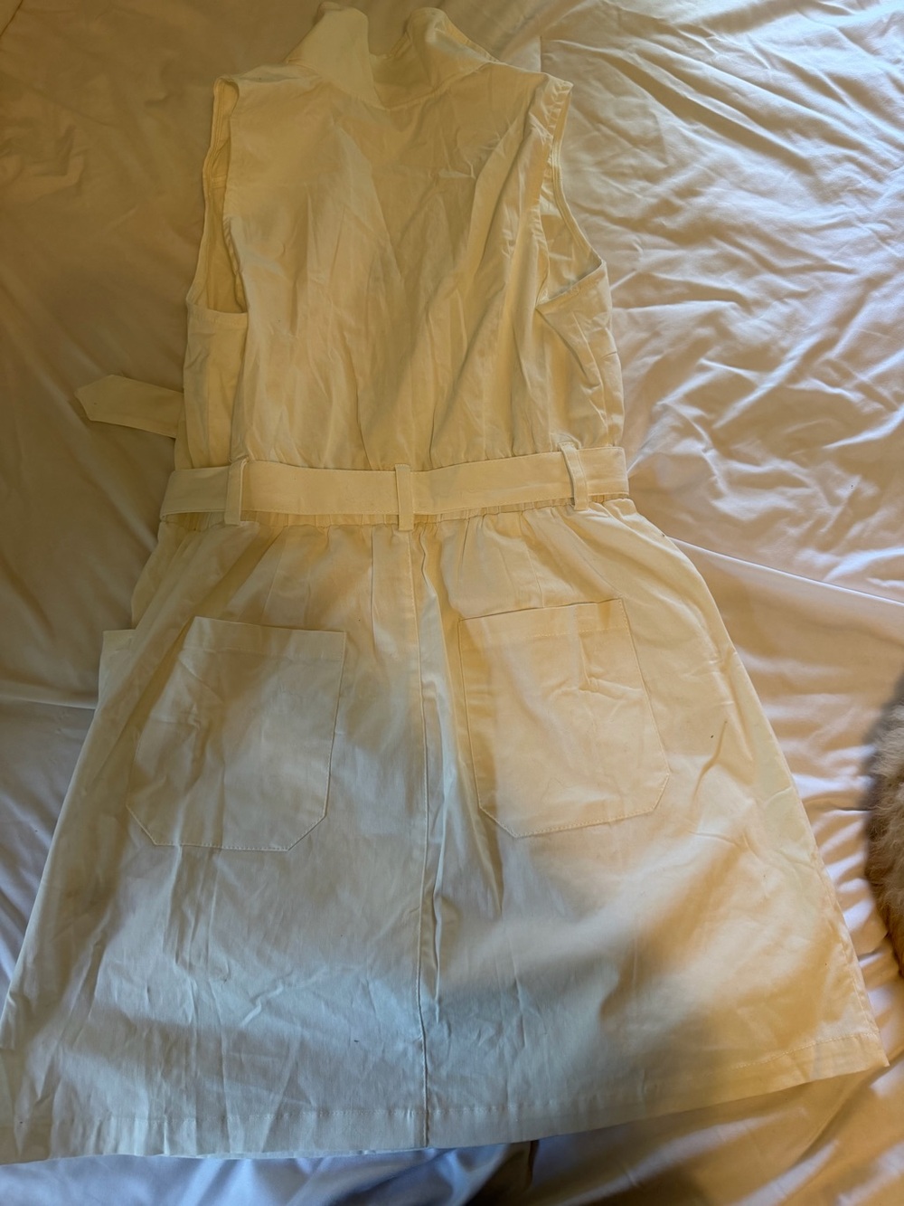 White Mini Dress - Picture 2 of 4